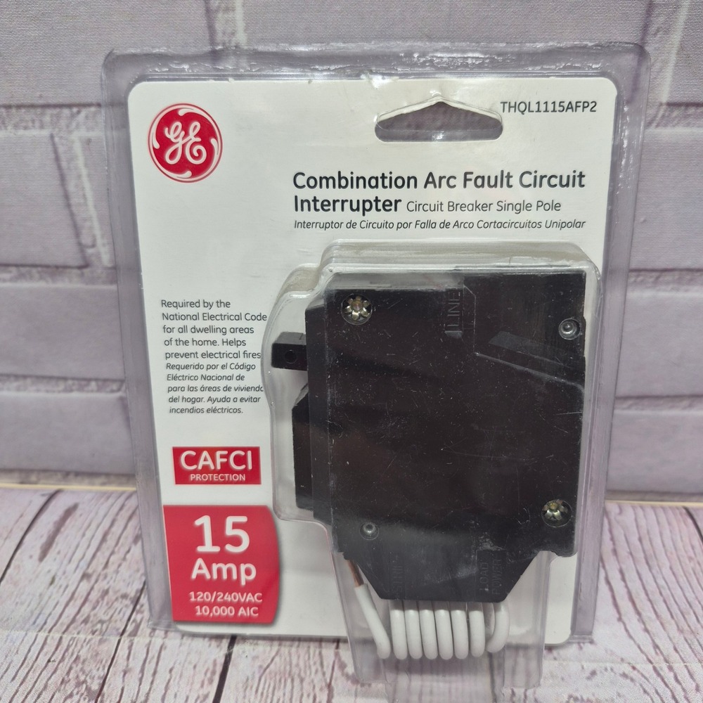 GE 15 Amp Single Pole Combination AFCI Circuit Breaker THQL1115AFP2 NEW
